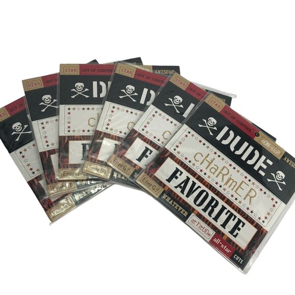 Extreme Boy Chipboard Titlez Stickers Pack Of 6 - Picture 1 of 6